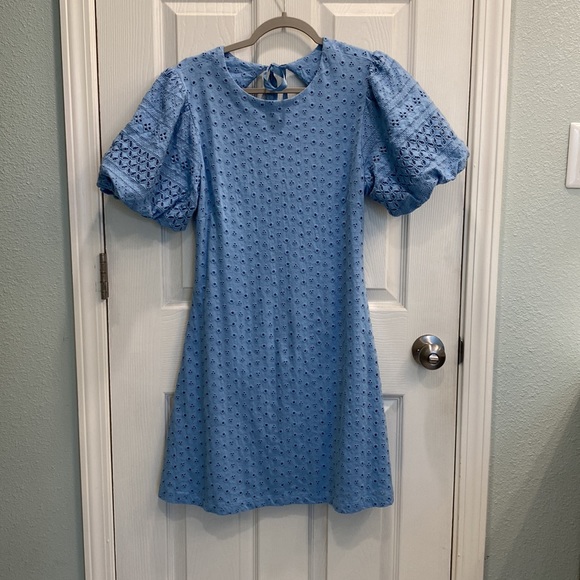 Free People / Apricot Rose Mini Dress / Open Back - Picture 4 of 6